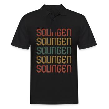 Solingerin Solinger Solingen - Men's Polo Shirt - black - Front - Kai (181cm)
