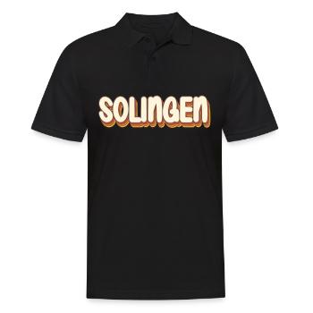 Solingerin Solinger Solingen - Men's Polo Shirt - black - Front - Kai (181cm)