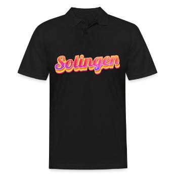 Solingerin Solinger Solingen - Men's Polo Shirt - black - Front - Kai (181cm)