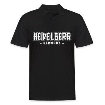 Heidelbergerin Heidelberger Heidelberg - Männer Poloshirt - Schwarz - Vorne - Kai (181cm)
