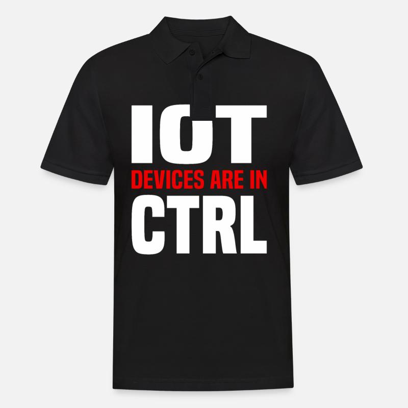Internet Des Objets IOT Programmeur Admin IT - Polo Homme - noir