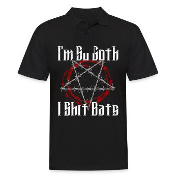 Satan Beelzebub Devil Gothic Pentagram Mystical - Men's Polo Shirt - black - Front - Kai (181cm)