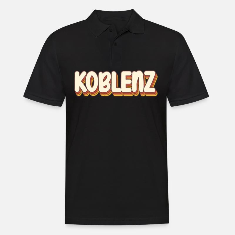 Koblenzerin Koblenzer Koblenz - Männer Poloshirt - Schwarz
