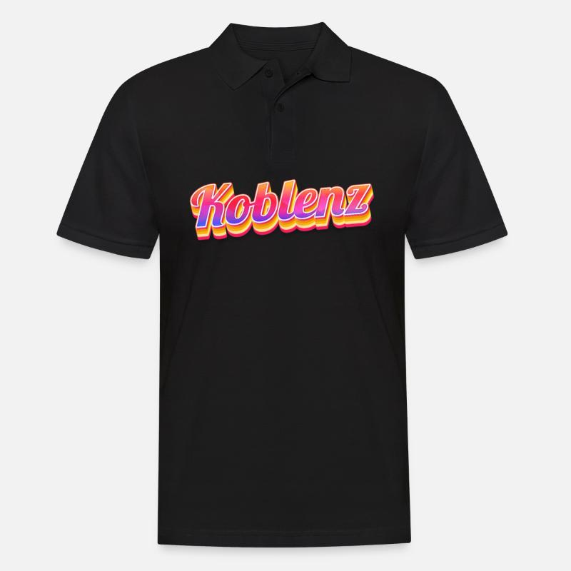 Koblenzerin Koblenzer Koblenz - Männer Poloshirt - Schwarz