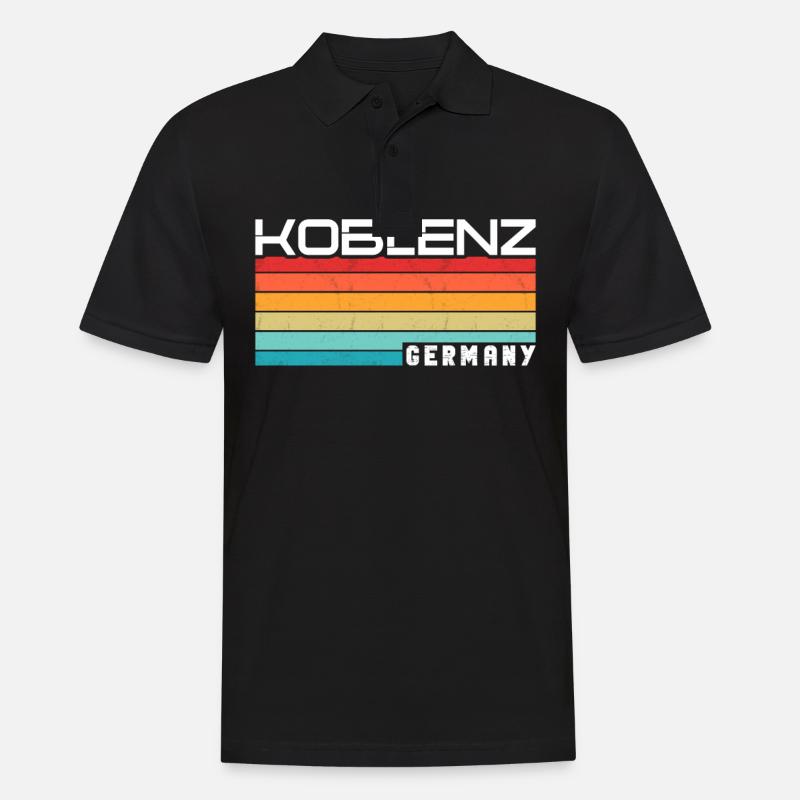 Koblenzerin Koblenzer Koblenz - Männer Poloshirt - Schwarz
