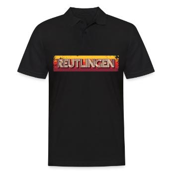 Reutlingerin Reutlinger Reutlingen - Männer Poloshirt - Schwarz - Vorne - Kai (181cm)