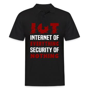 Internet Of Things IOT Programmer Admin IT - Men's Polo Shirt - black - Front - Kai (181cm)