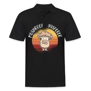 Mushroom picker mushroom mushroom hunter mushroom lover mushroom farm - Men's Polo Shirt - black - Front - Kai (181cm)