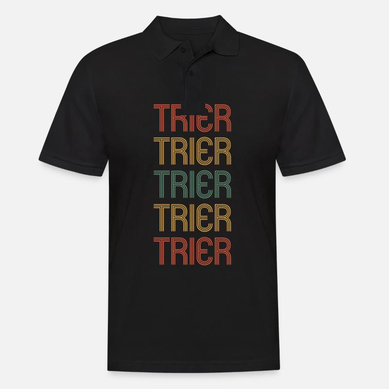Triererin Trierer Trier - Männer Poloshirt - Schwarz