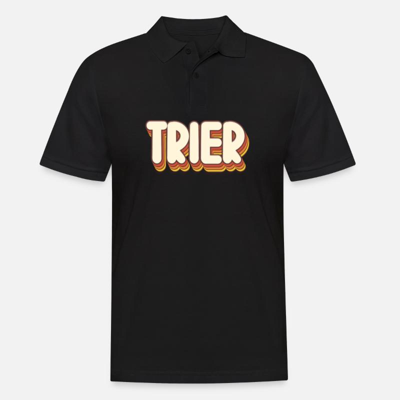 Triererin Trierer Trier - Männer Poloshirt - Schwarz
