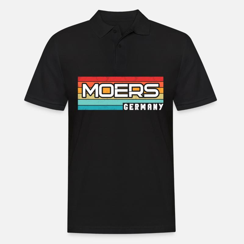 Moerserin Moerser Moers - Männer Poloshirt - Schwarz