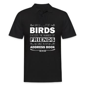 Life List Longer than Address Book Ultimate - Männer Poloshirt - Schwarz - Vorne - Kai (181cm)