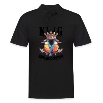King of Bird Recognition for the Best Bird Spotter - Männer Poloshirt - Schwarz - Vorne - Kai (181cm)