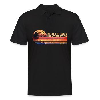 Master of Avian Identification Retro Birdwatching - Männer Poloshirt - Schwarz - Vorne - Kai (181cm)