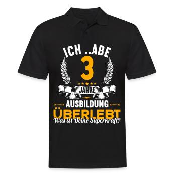 Geselle Gesellenprüfung bestanden Gesellen - Männer Poloshirt - Schwarz - Vorne - Kai (181cm)