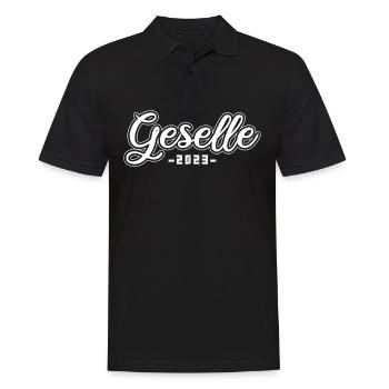 Geselle Gesellenprüfung bestanden Gesellen - Männer Poloshirt - Schwarz - Vorne - Kai (181cm)