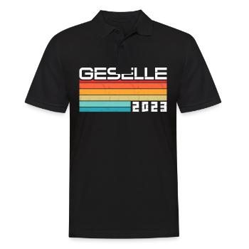 Geselle Gesellenprüfung bestanden Gesellen - Männer Poloshirt - Schwarz - Vorne - Kai (181cm)