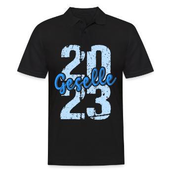 Geselle Gesellenprüfung bestanden Gesellen - Männer Poloshirt - Schwarz - Vorne - Kai (181cm)