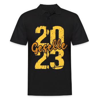 Geselle Gesellenprüfung bestanden Gesellen - Männer Poloshirt - Schwarz - Vorne - Kai (181cm)
