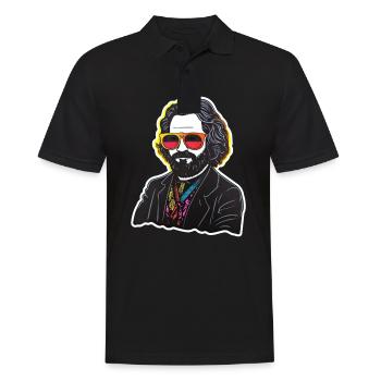 Le communisme a quitté le marxisme Karl Marx - Polo Homme - noir - Devant - Kai (181cm)