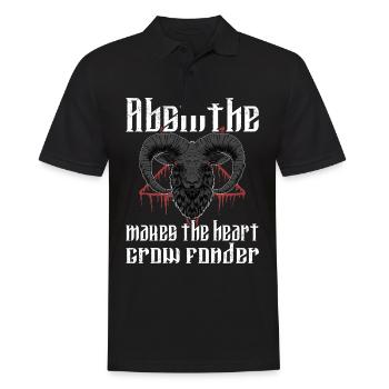 Satan Beelzebub Teufel Gothic Pentagram Mystisch - Männer Poloshirt - Schwarz - Vorne - Kai (181cm)