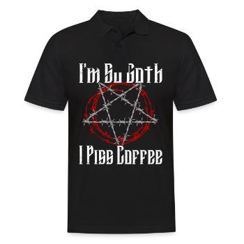 Satan Beelzebub Devil Gothic Pentagram Mystical - Men's Polo Shirt - black - Front - Kai (181cm)