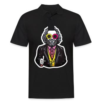 Le communisme a quitté le marxisme Karl Marx - Polo Homme - noir - Devant - Kai (181cm)