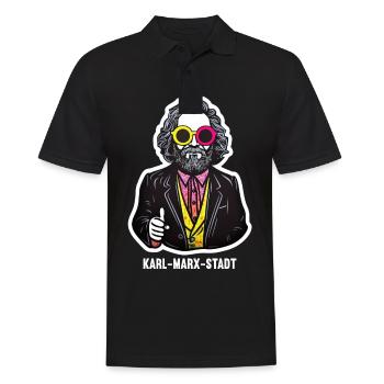 Le communisme a quitté le marxisme Karl Marx - Polo Homme - noir - Devant - Kai (181cm)