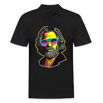 Le communisme a quitté le marxisme Karl Marx - Polo Homme - noir - Devant - Kai (181cm)