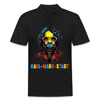 Le communisme a quitté le marxisme Karl Marx - Polo Homme - noir - Devant - Kai (181cm)