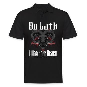 Satan Belzébuth Diable Gothique Pentagramme Mystique - Polo Homme - noir - Devant - Kai (181cm)