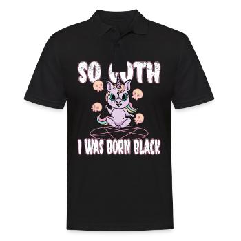 Satan Beelzebub Devil Gothic Pentagram Mystical - Men's Polo Shirt - black - Front - Kai (181cm)