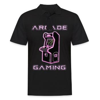 Arcade Gaming Retro Slots Games 80s Gamer - Men's Polo Shirt - black - Front - Kai (181cm)