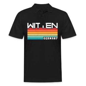 Witten Wittenerin Wittener Stadt Witten - Polo Homme - noir - Devant - Kai (181cm)