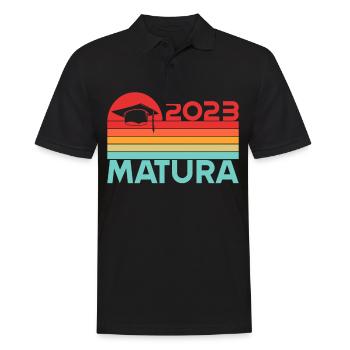 Matura Young Girls Women and Men Matura 2023 - Men's Polo Shirt - black - Front - Kai (181cm)