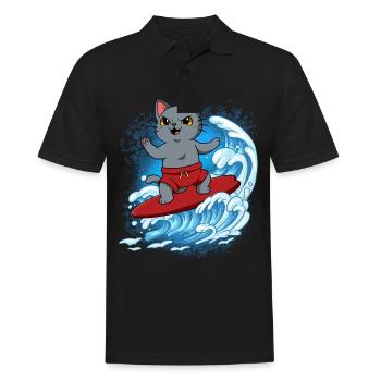 Surfeurs de vagues Surfeurs Surfeurs - Polo Homme - noir - Devant - Kai (181cm)