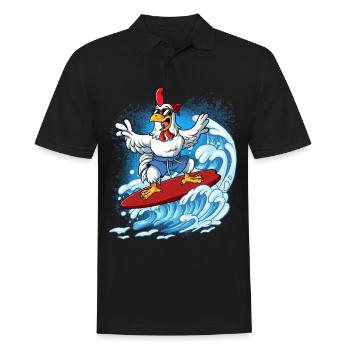 Surfeurs de vagues Surfeurs Surfeurs - Polo Homme - noir - Devant - Kai (181cm)