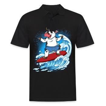 Surfeurs de vagues Surfeurs Surfeurs - Polo Homme - noir - Devant - Kai (181cm)