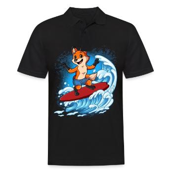 Surfeurs de vagues Surfeurs Surfeurs - Polo Homme - noir - Devant - Kai (181cm)