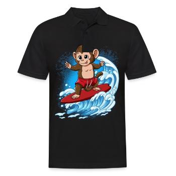 Surfeurs de vagues Surfeurs Surfeurs - Polo Homme - noir - Devant - Kai (181cm)