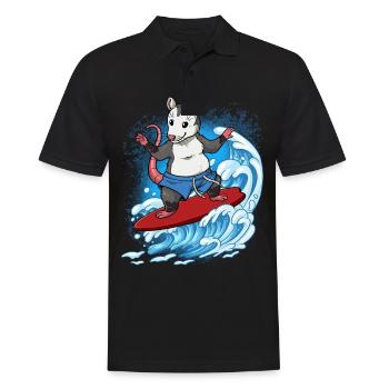 Surfeurs de vagues Surfeurs Surfeurs - Polo Homme - noir - Devant - Kai (181cm)