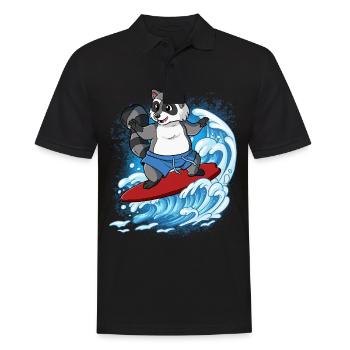 Surfeurs de vagues Surfeurs Surfeurs - Polo Homme - noir - Devant - Kai (181cm)