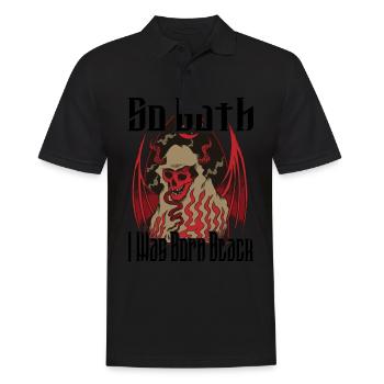 Satan Belzébuth Diable Gothique Pentagramme Mystique - Polo Homme - noir - Devant - Kai (181cm)