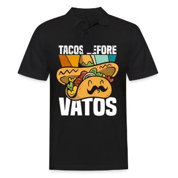 Taco Somberero Mexikanisch Mexiko Latino - Männer Poloshirt - Schwarz - Vorne - Kai (181cm)