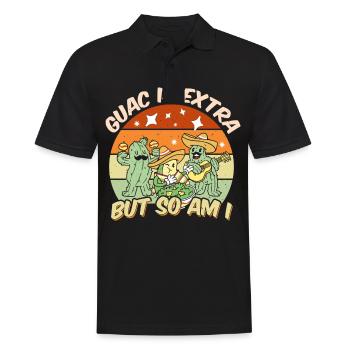 Avocado Guacamole Mexican Mexico Latino - Men's Polo Shirt - black - Front - Kai (181cm)