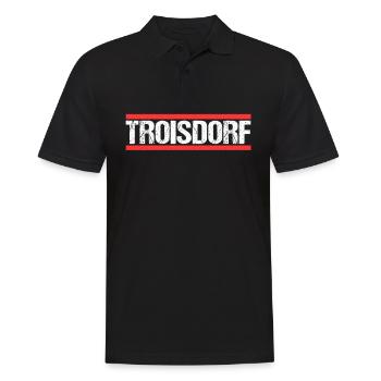 Troisdorferin Troisdorfer Troisdorf - Männer Poloshirt - Schwarz - Vorne - Kai (181cm)