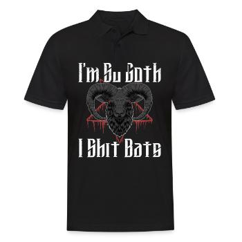 Satan Beelzebub Devil Gothic Pentagram Mystical - Men's Polo Shirt - black - Front - Kai (181cm)
