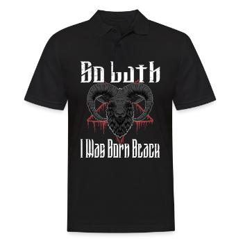 Satan Beelzebub Devil Gothic Pentagram Mystical - Men's Polo Shirt - black - Front - Kai (181cm)
