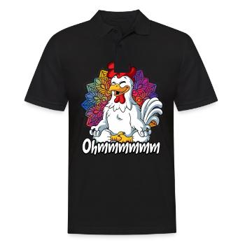 Yoga Ohmmm Namaste - Polo Homme - noir - Devant - Kai (181cm)