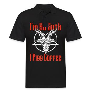 Satan Beelzebub Devil Gothic Pentagram Mystical - Men's Polo Shirt - black - Front - Kai (181cm)